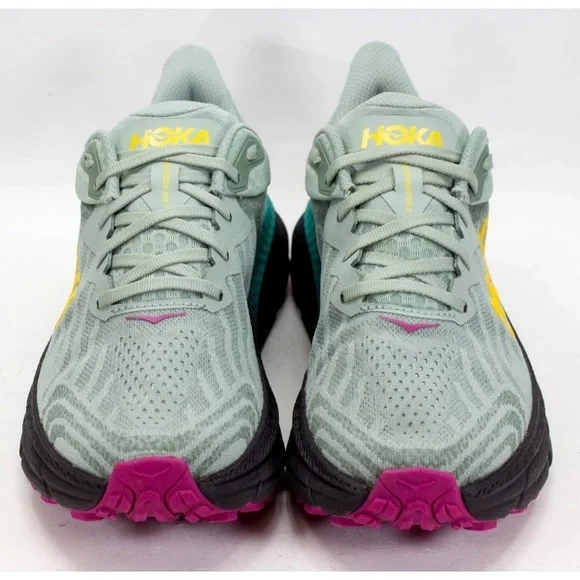Hoka Challenger ATR 7 Womens Sz US 9.5 B Aloe Vera Black Trailing Running Shoes - Picture 7 of 13